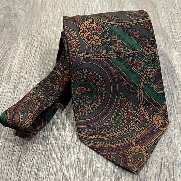Polo Ralph Lauren Tie Made by Hand Antique Paisley Classic Designer Business - Picture 1 of 11